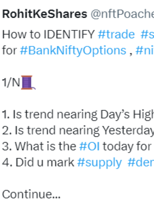 How to Identify Trade Setup in BankNifty